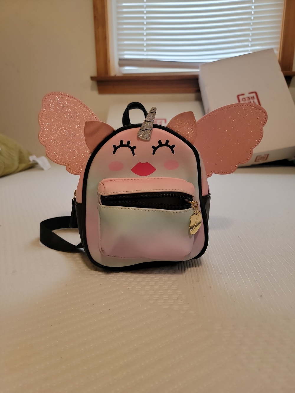 Kids Pink Unicorn Wing Mini Backpack